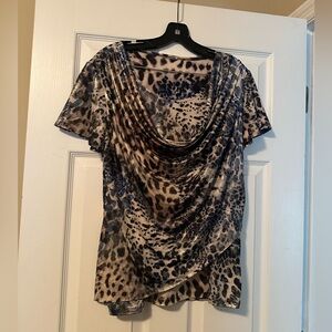 Leopard spot blouse size medium